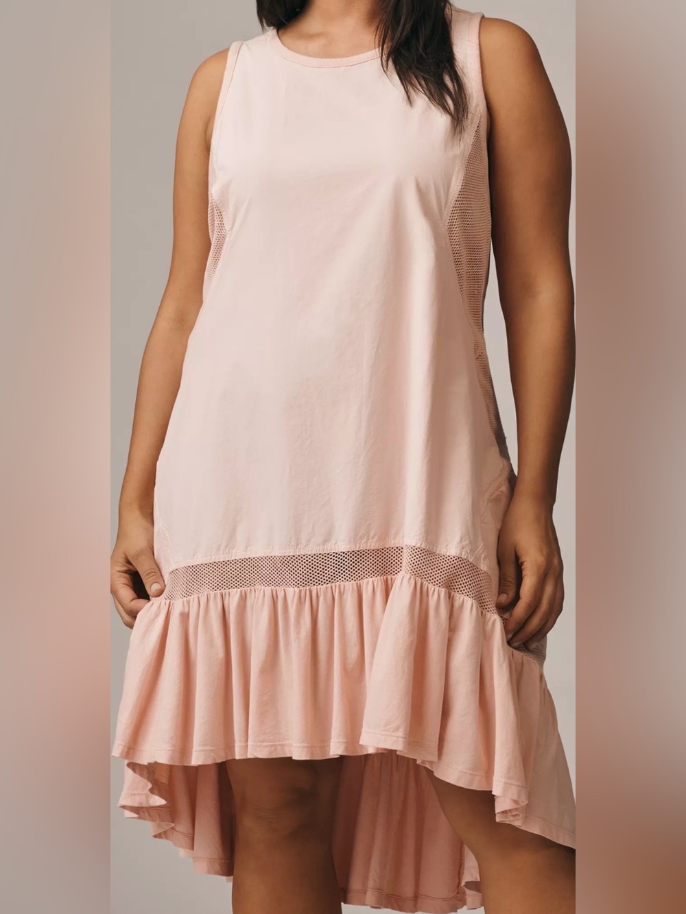 Daily Practice Hill Up Tiered High-Low Midi Dress size 1X